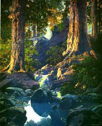 The Glen by Maxfield Parrish